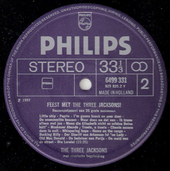 3 Jacksons - Feest Met The Three Jacksons (LP) 44953