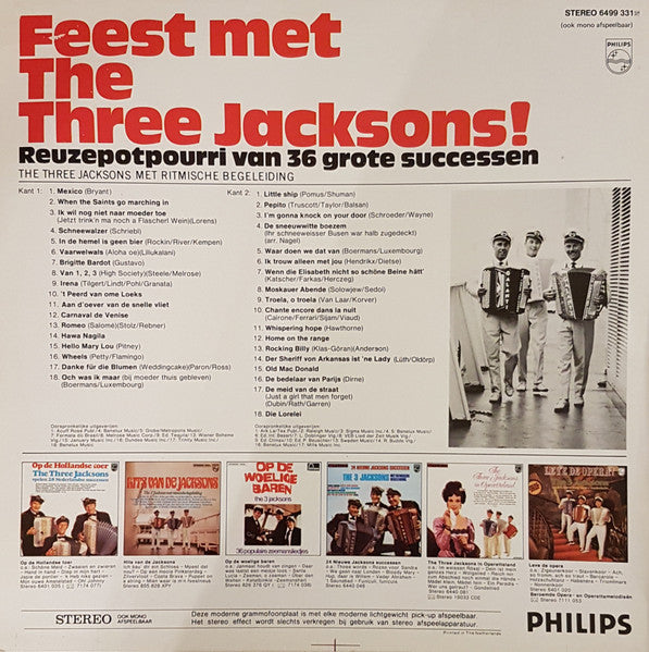 3 Jacksons - Feest Met The Three Jacksons (LP) 44953