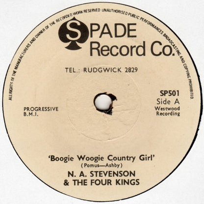 N.A. Stephenson & The Four Kings - Boogie Woogie Country Girl Vinyl Singles Vinyl Goed / Hoes Generic