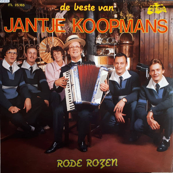 Jantje Koopmans - De Beste Van Jantje Koopmans - Rode Rozen (LP) Vinyl LP Vinyl Very Good (VG) <br> Hoes Good Plus (G+)