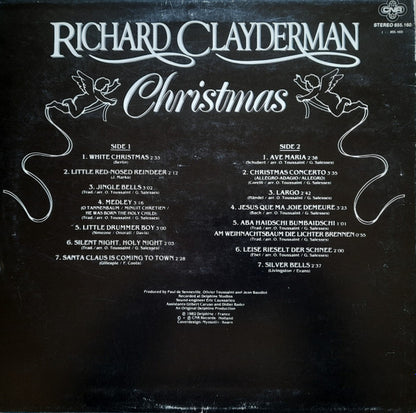 Richard Clayderman - Christmas (LP) Vinyl LP Vinyl Very Good (VG) <br> Hoes Good Plus (G+)