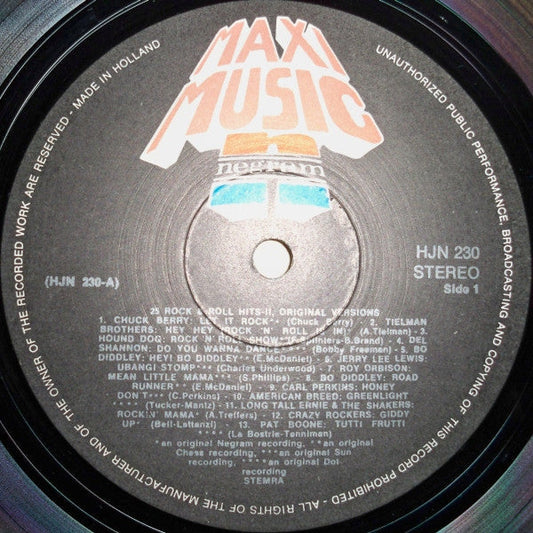 Various - 25 Rock & Roll Hits II (LP) Vinyl LP Vinyl Zeer Goed / Hoesje Goed "VINYLSINGLES.NL"
