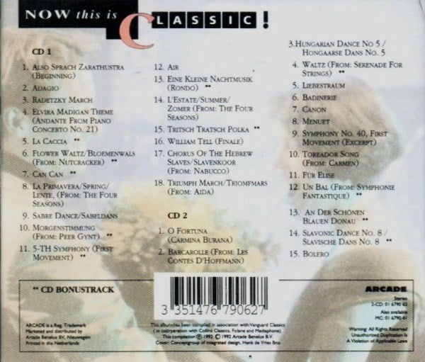 Various - Now This Is Classic! (CD) Compact Disc 2x Goede Staat