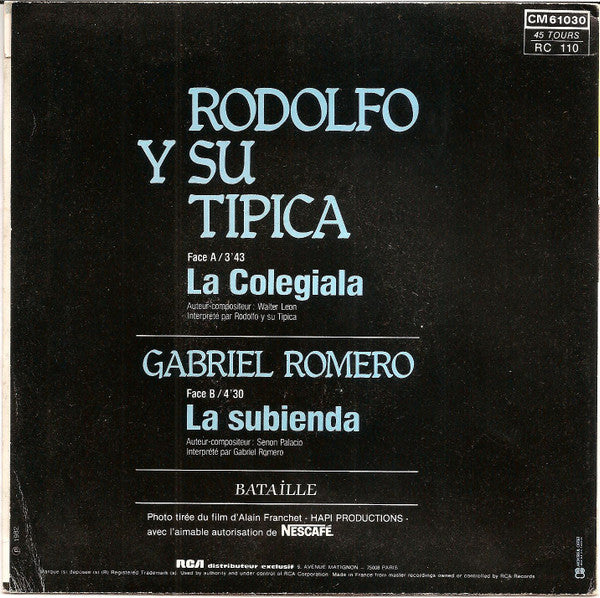Rodolfo Y Su Típica RA * - La Colegiala Vinyl Singles Vinyl Very Good (VG) <br> Hoes Good Plus (G+)