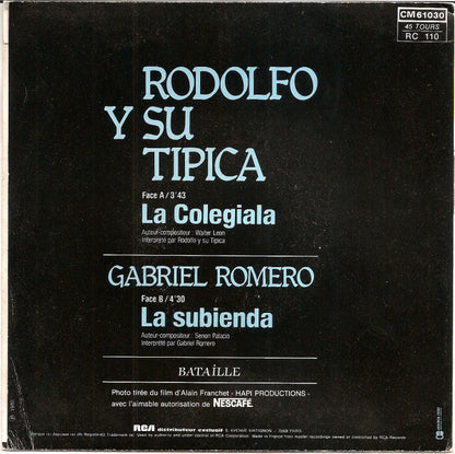 Rodolfo Y Su Típica RA * - La Colegiala Vinyl Singles Vinyl Very Good (VG) <br> Hoes Good Plus (G+)