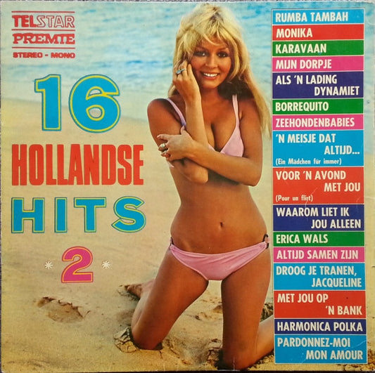 Various - 16 Hollandse Hits 2 (LP) 50614 Vinyl LP Goede Staat