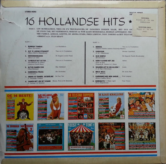 Various - 16 Hollandse Hits (LP) Vinyl LP