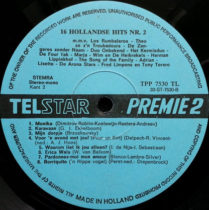 Various - 16 Hollandse Hits (LP)