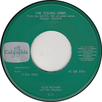 Cliff Richard & The Shadows - The Young Ones Vinyl Singles Vinyl Very Good (VG) <br> Hoes Generic