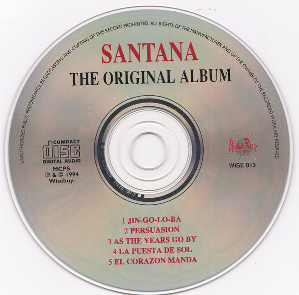 Santana - The Original Album (CD) Compact Disc Goede Staat