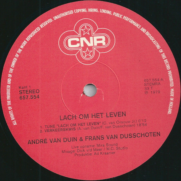 André van Duin & Frans van Dusschoten - Hoogtepunten Uit De TV-Revue Lach Om Het Leven (LP) 50036 Vinyl LP VINYLSINGLES.NL