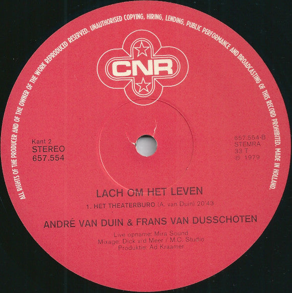 André van Duin & Frans van Dusschoten - Hoogtepunten Uit De TV-Revue Lach Om Het Leven (LP) 50036 Vinyl LP VINYLSINGLES.NL