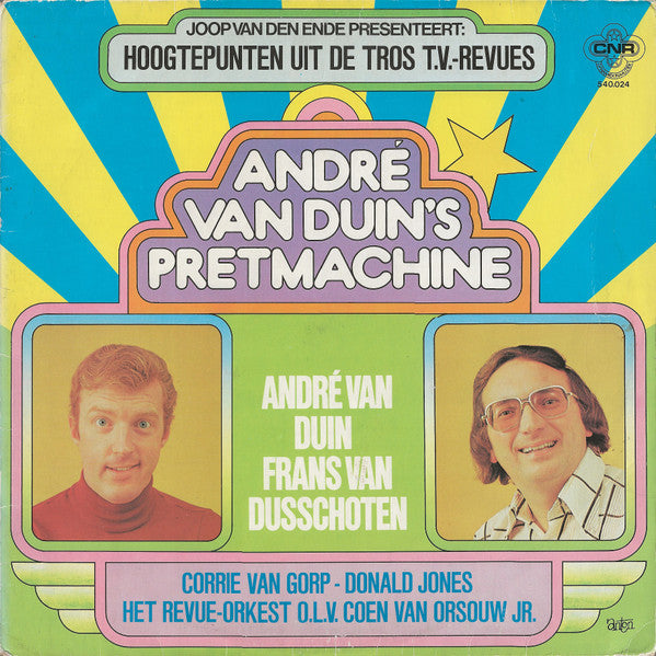 André van Duin, Frans van Dusschoten - Andre Van Duin's Pretmachine (LP) Vinyl LP Vinyl Very Good (VG) <br> Hoes Good Plus (G+)