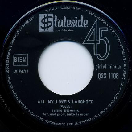 John Rowles - The Pain Goes On Forever Vinyl Singles Vinyl Goed / Hoes Generic