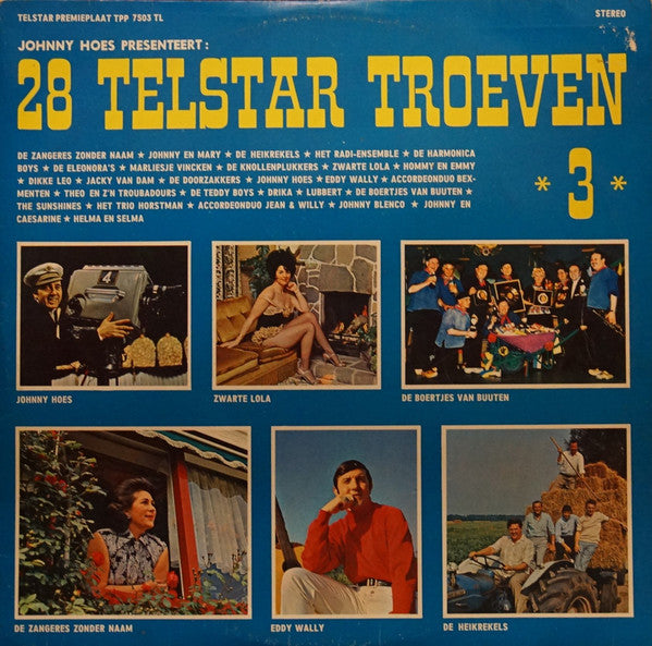 Johnny Hoes - Johnny Hoes Presenteert: 28 Telstar Troeven 3 (LP) Vinyl LP Vinyl Zeer Goed / Hoesje Goed "VINYLSINGLES.NL"