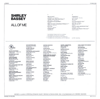 Shirley Bassey ‎- All Of Me (LP)