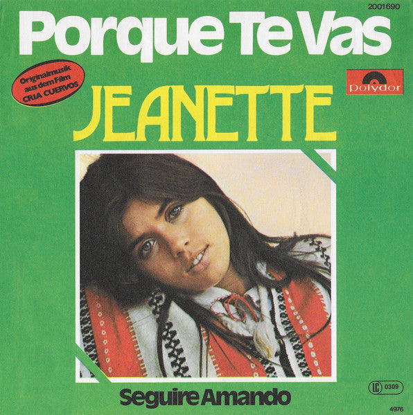 Jeanette - Porque Te Vas Vinyl Singles Vinyl Very Good (VG) <br> Hoes Good Plus (G+)