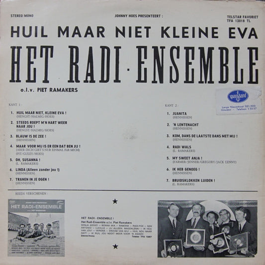 Radi-Ensemble - Huil Maar Niet, Kleine Eva (LP)