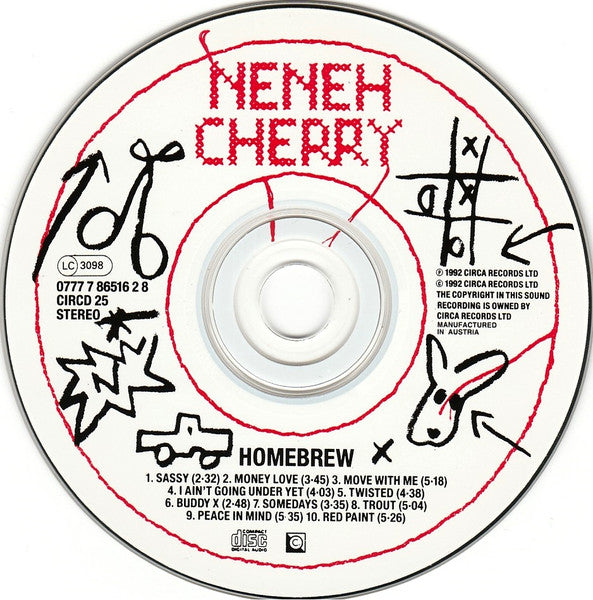Neneh Cherry - Homebrew (CD) Compact Disc Goede Staat