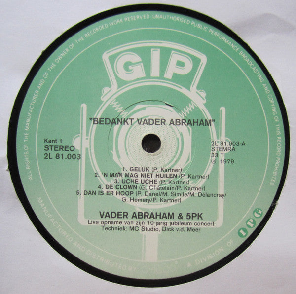 Vader Abraham - Bedankt Vader Abraham (LP) Vinyl LP
