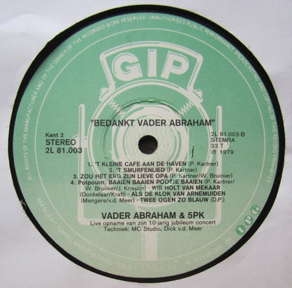 Vader Abraham - Bedankt Vader Abraham (LP) Vinyl LP