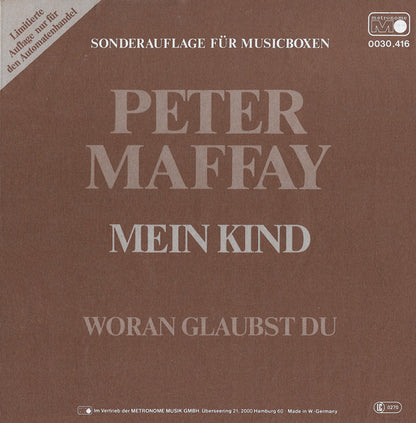 Peter Maffay - Mein Kind 34826 Vinyl Singles VINYLSINGLES.NL