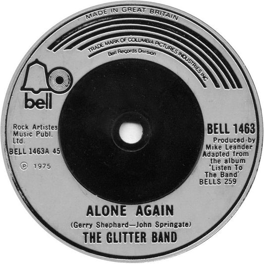 Glitter Band - Alone Again Vinyl Singles Vinyl Goed / Hoes Generic