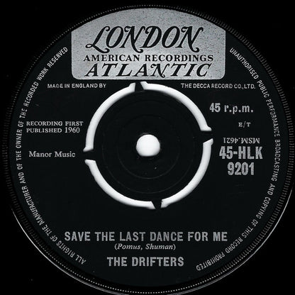 Drifters - Save The Last Dance For Me Vinyl Singles Vinyl (VG) <br> Hoes Generic