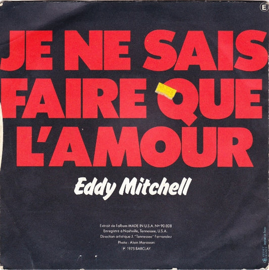 Eddy Mitchell - Je Vais Craquer Bientot Vinyl Singles Vinyl Zeer Goed / Hoesje Goed "VINYLSINGLES.NL"
