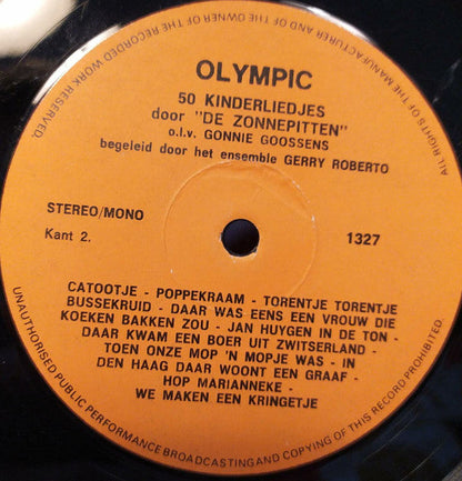 Zonnepitten - 50 Kinderliedjes (LP) 42501