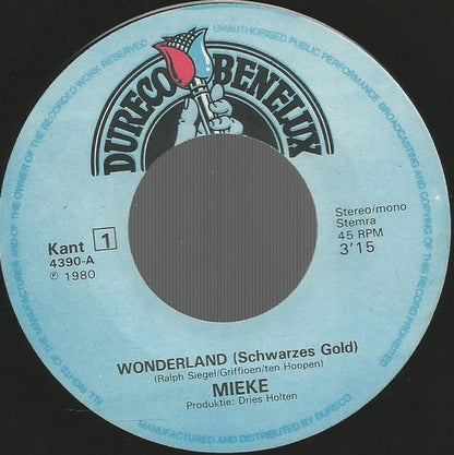 Mieke - Dromenland Vinyl Singles Vinyl Very Good (VG) <br> Hoes Generic