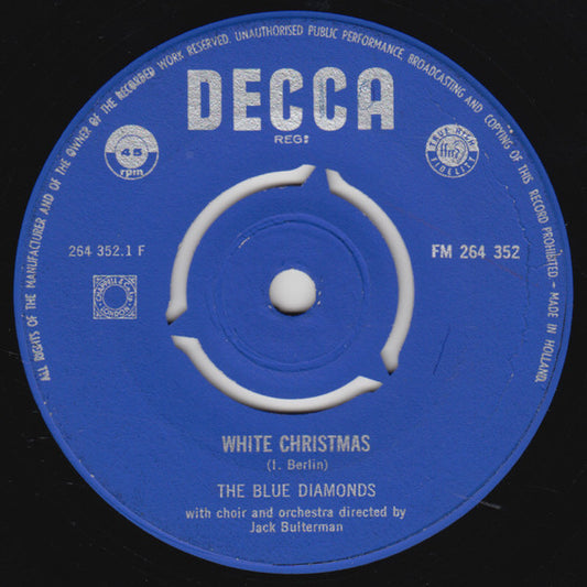 Blue Diamonds - White Christmas 33243 Vinyl Singles Goede Staat