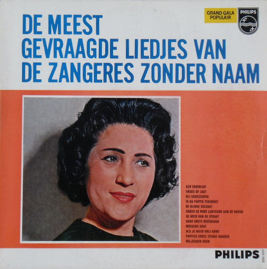 Zangeres Zonder Naam - De Meest Gevraagde Liedjes (LP) Vinyl LP Vinyl Very Good (VG) <br> Hoes Good Plus (G+)