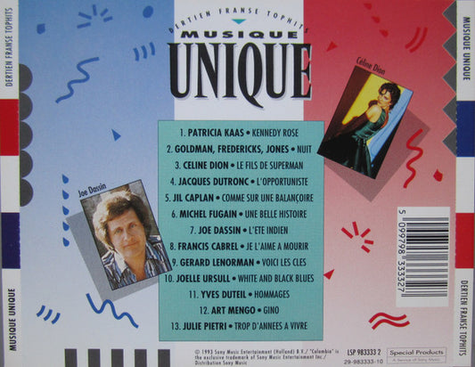 Various - Musique Unique (Dertien Franse Tophits) (CD) Compact Disc Vinyl Zeer Goed / Hoesje Goed "VINYLSINGLES.NL"