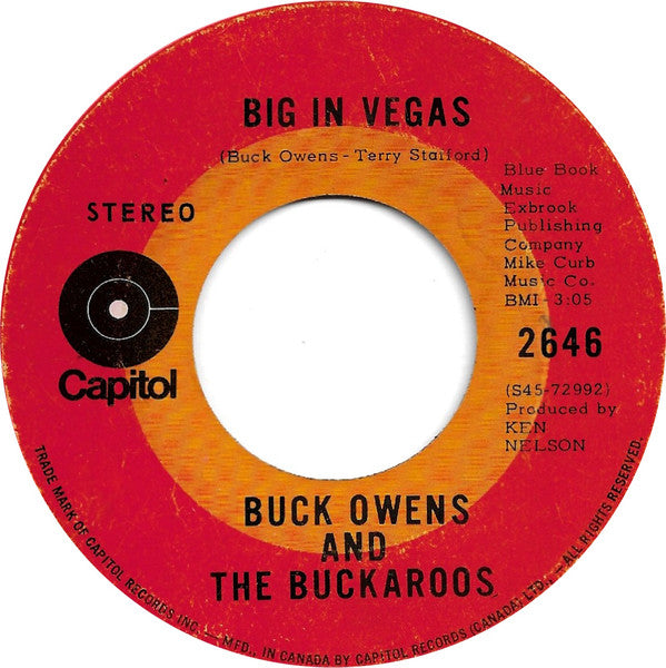 Buck Owens And His Buckaroos - Big In Vegas Vinyl Singles Vinyl Goed / Hoes Generic