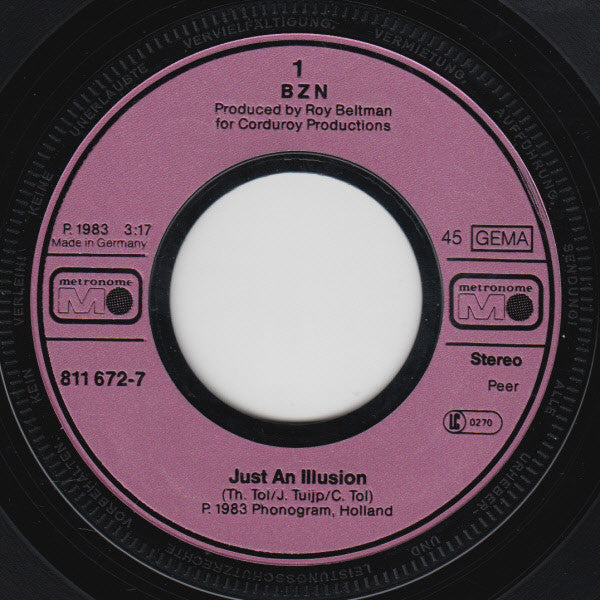 BZN - Just An Illusion 19458 Vinyl Singles Hoes: Generic
