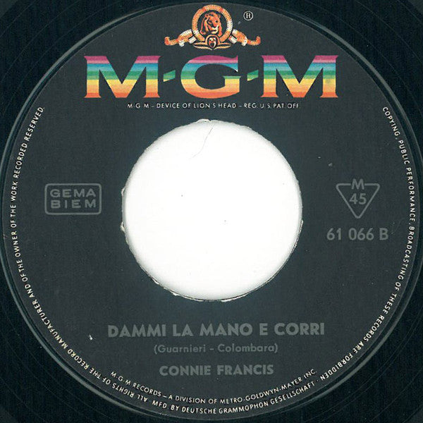 Connie Francis - Violino Tzigano Vinyl Singles Vinyl Very Good (VG) <br> Hoes Generic