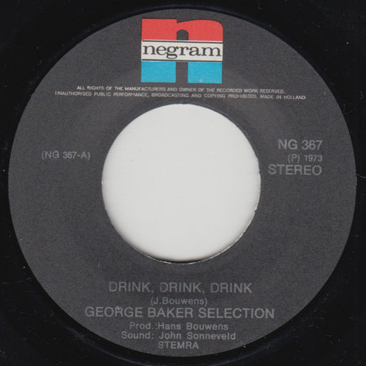 George Baker Selection - Drink Drink Drink Vinyl Singles Vinyl Goed / Hoes Generic