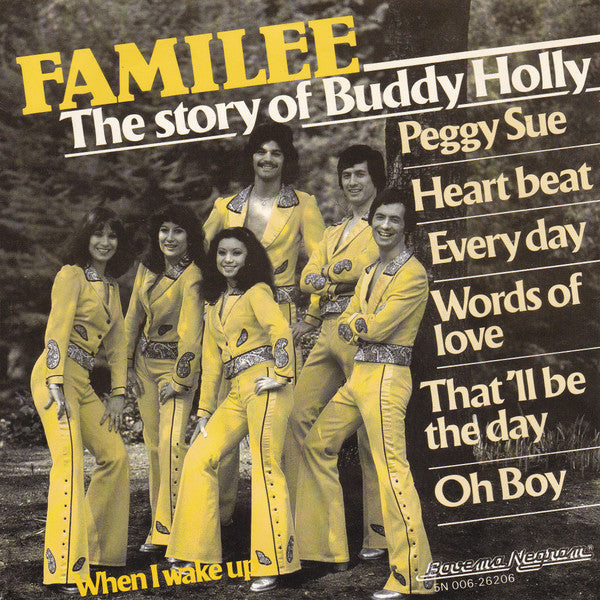 Familee - The Story Of Buddy Holly Vinyl Singles Vinyl Very Good (VG) <br> Hoes Good Plus (G+)