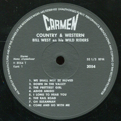 Bill West And His Wild Riders - Country & Western (LP) 44195