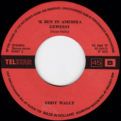 Eddy Wally - Mooie Manuela 34568 Vinyl Singles Goede Staat