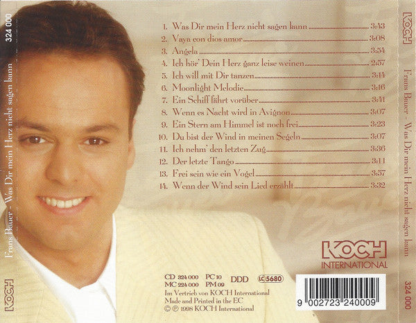 Frans Bauer - Was Dir Mein Herz Nicht Sagen Kann (CD) Compact Disc Goede Staat