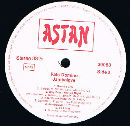 Fats Domino - Jambalaya (LP) 49793 Vinyl LP VINYLSINGLES.NL