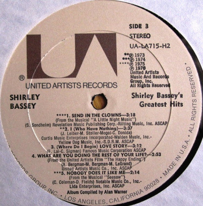 Shirley Bassey - Shirley Bassey's Greatest Hits (LP) 49470 Vinyl LP Dubbel Goede Staat