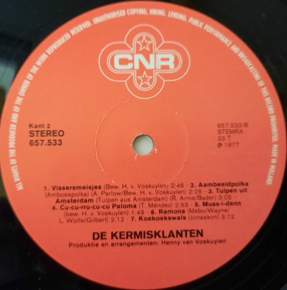 Kermisklanten - Wereldsuccessen (LP) 48822 Vinyl LP Goede Staat