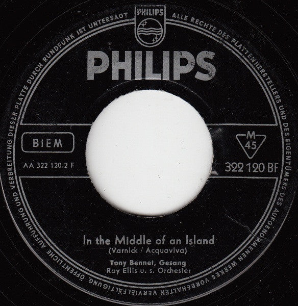 Tony Bennett - I Am Vinyl Singles Vinyl Very Good (VG) <br> Hoes Generic