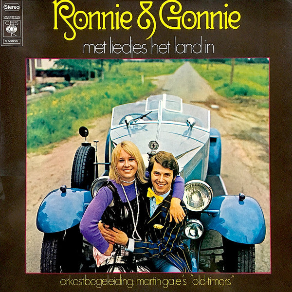 Ronnie & Gonnie - Met Liedjes Het Land In (LP) Vinyl LP Vinyl Very Good (VG) <br> Hoes Good Plus (G+)