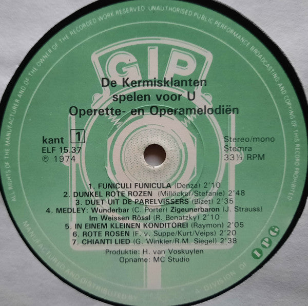 Kermisklanten - Operette Opera Melodien (LP) 43700 Vinyl LP VINYLSINGELS.NL