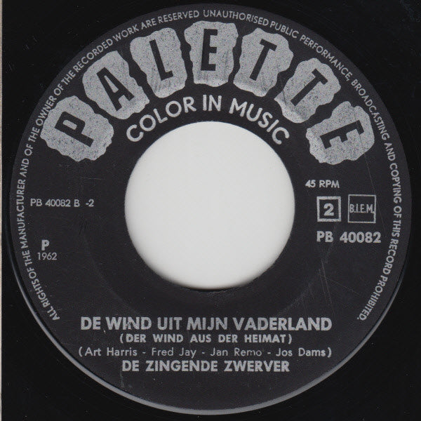 Zingen Zwerver - Ketelbinkie 38010 Vinyl Singles Goede Staat