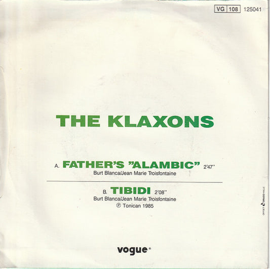 Klaxons - Father's Alambic Vinyl Singles Vinyl Goed / Hoesje Slecht "VINYLSINGLES.NL"